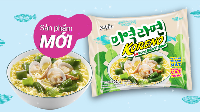 Mì Koreno rong biển vị ngao có gì đặc biệt?