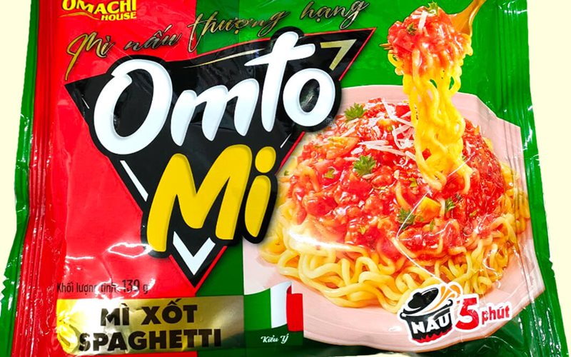 Mì nấu Omtomi sốt spaghetti