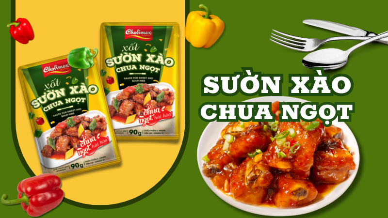 Xốt gia vị sườn xào chua ngọt Cholimex có gì đặc biệt?
