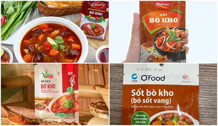 Danh sách top 4 thương hiệu xốt bò kho bán chạy nhất