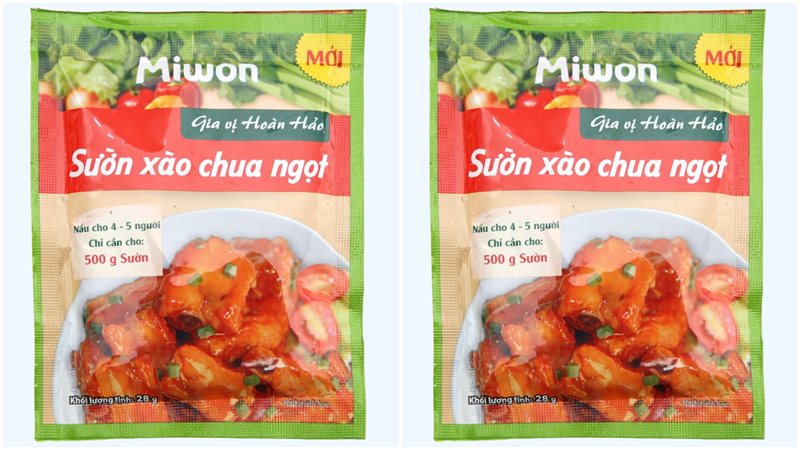 Gia vị hoàn hảo sườn xào chua ngọt Miwon