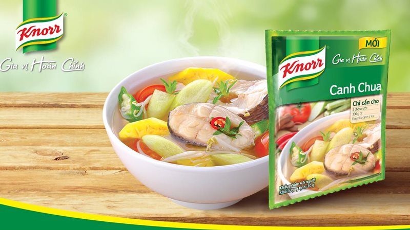 Gia vị hoàn chỉnh nấu canh chua Knorr