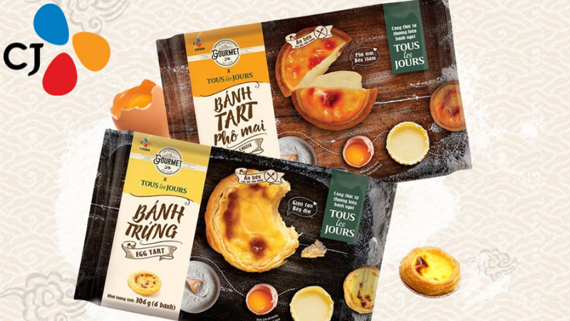 Bánh tart CJ Gourmet x Tous les Jours sản phẩm kết hợp từ 2 thương hiệu nổi tiếng Bánh tart CJ Gourmet x Tous les Jours sản phẩm kết hợp từ 2 thương hiệu nổi tiếng