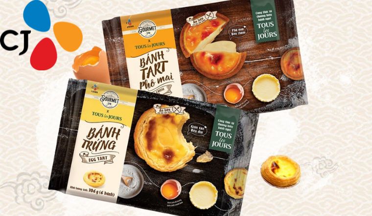 Thử ngay bánh tart CJ Gourmet x Tous les Jours béo thơm hấp dẫn