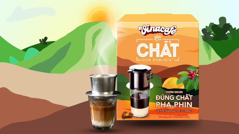 Vinacafe Chất mang đến trải nghiệm cà phê ngon đúng chất Vinacafe Chất mang đến trải nghiệm cà phê ngon đúng chất
