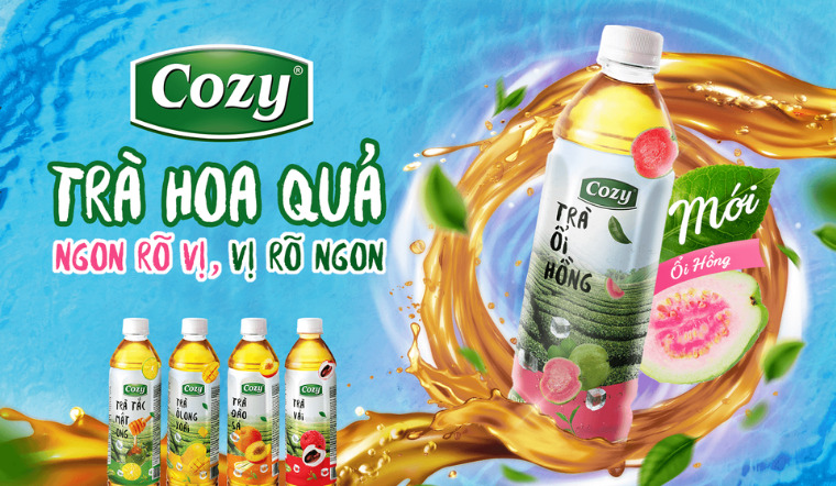 Thưởng thức vị hè thanh mát cùng trà ổi hồng Cozy