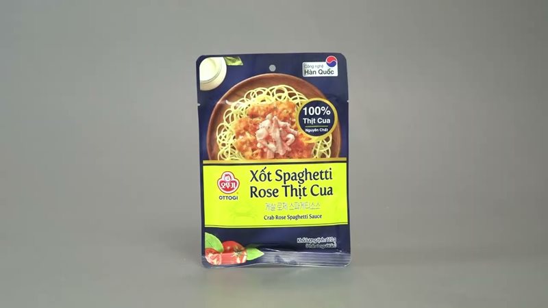 Xốt mì Spaghetti Rose thịt cua Ottogi