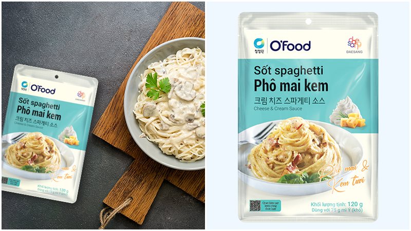 Sốt spaghetti kem nấm O'food