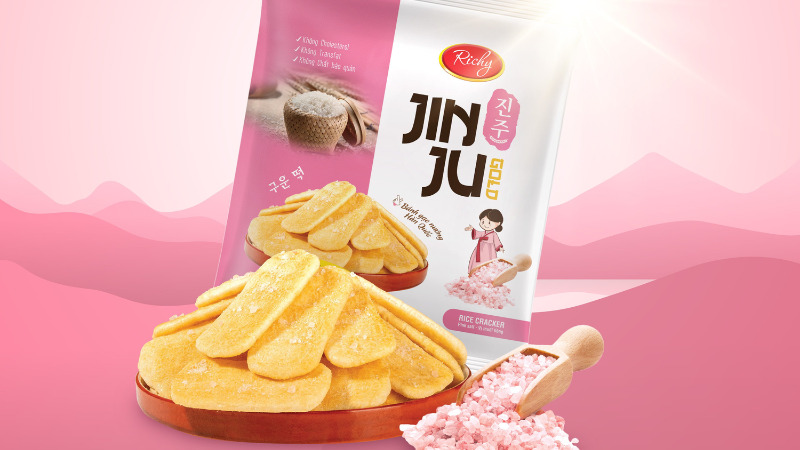 Bánh gạo giòn Jinju vị muối hồng Himalaya có gì đặc biệt?