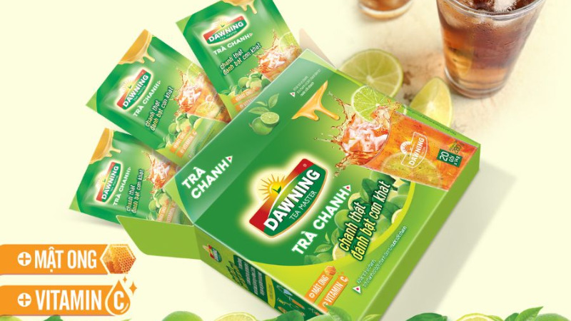 Trà chanh thật Dawning là thức uống giải nhiệt hiệu quả