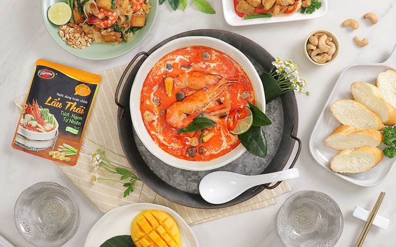 Nước dùng hoàn chỉnh lẩu Thái Barona