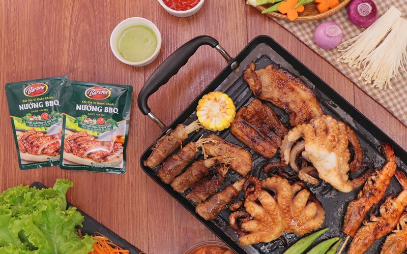 Xốt gia vị hoàn chỉnh nướng BBQ Barona