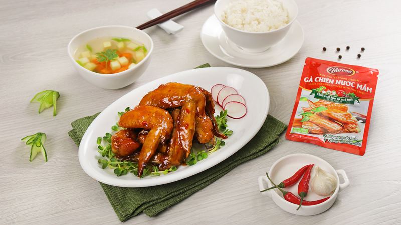 Xốt gia vị hoàn chỉnh gà chiên nước mắm Barona