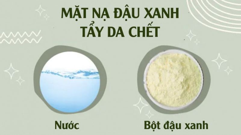 Mặt nạ đậu xanh tẩy tế bào chết