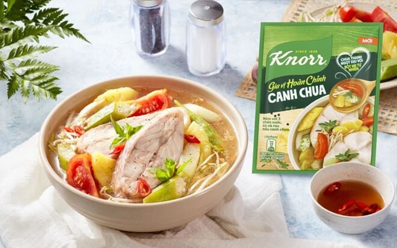 Gia vị hoàn chỉnh nấu canh chua Knorr