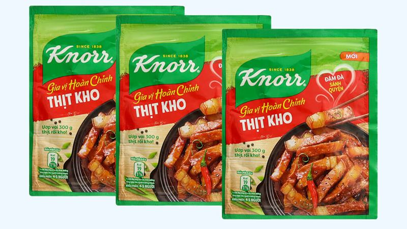 Gia vị hoàn chỉnh thịt kho Knorr