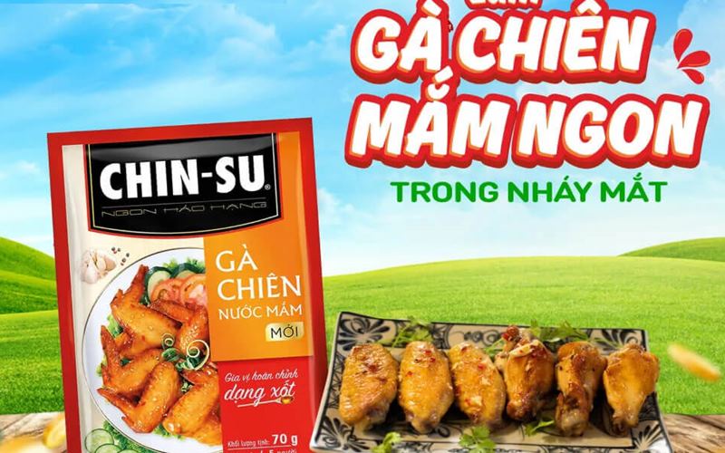 Gia vị hoàn chỉnh dạng sốt gà chiên nước mắm Chinsu