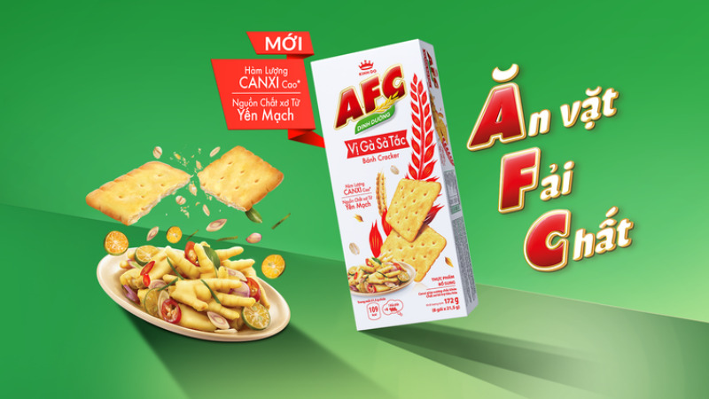 Bánh AFC vị gà sả tắc mới có gì đặc biệt?