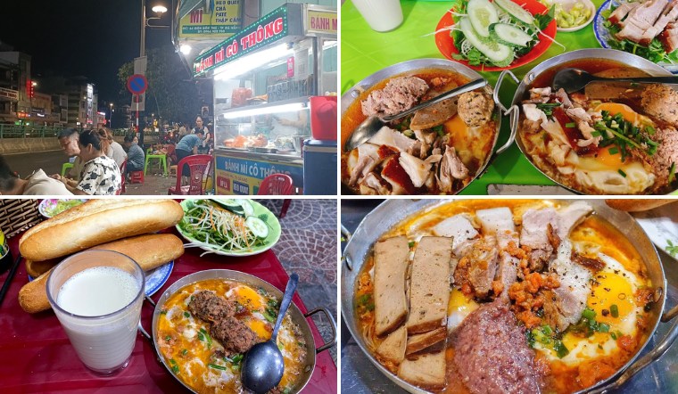 Tối muộn bụng cồn cào, thưởng thức bánh mì chảo ốp la heo quay nổi danh Đà Thành