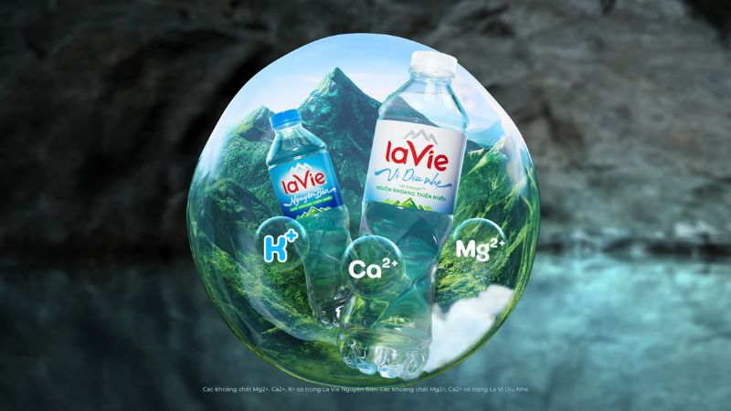 Nước khoáng La Vie vị dịu nhẹ mới có gì đặc biệt?