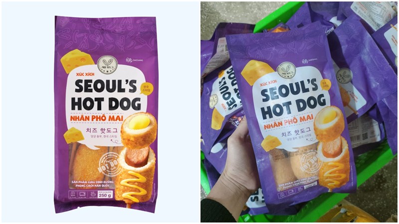 Xúc xích SEOUL’S HOTDOG nhân phô mai Xúc xích SEOUL’S HOTDOG nhân phô mai
