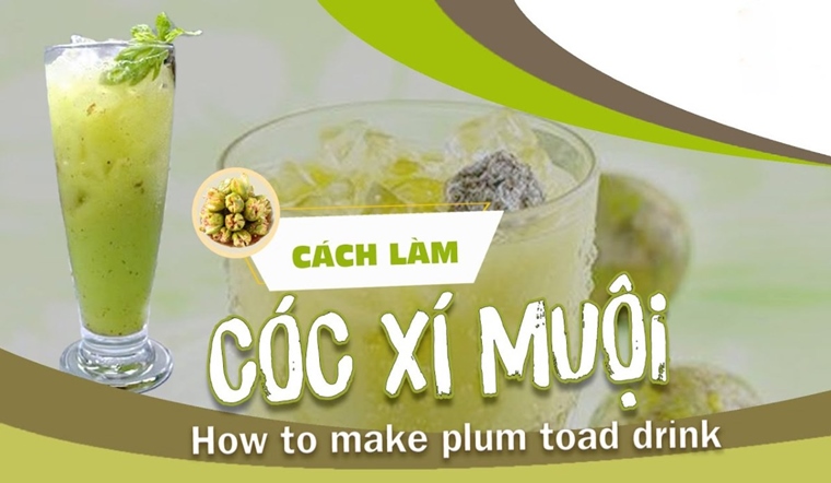 Cách làm nước ép cóc xí muội lạ miệng, giải khát