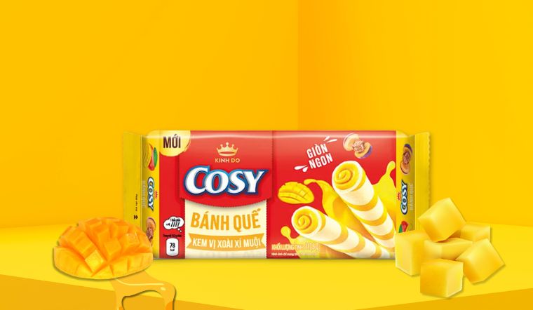 Bánh quế vị xoài xí muội Cosy chua ngọt hoàn hảo cho ngày hè