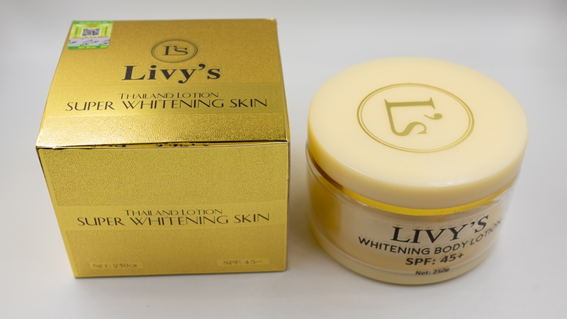 Kem body trắng da Thái Lan Livy’s Whitening Body Lotion