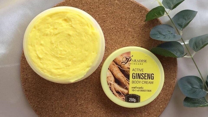 Kem body trắng da Thái Lan Paradise Active Ginseng chiết xuất nhân sâm