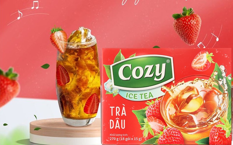  Trà dâu Cozy Ice Tea