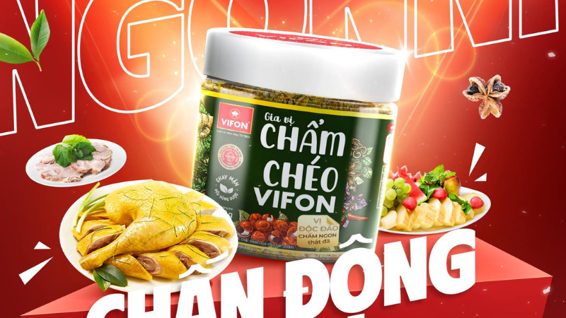 Chẩm chéo Vifon cho món ăn ngon chuẩn vị