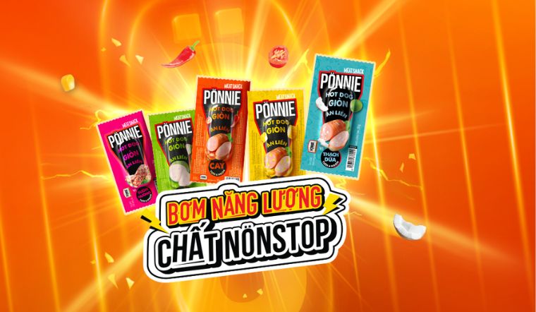Thử ngay 2 hương vị hotdog ăn liền Ponnie vị sườn nướng và vị thạch dừa mới
