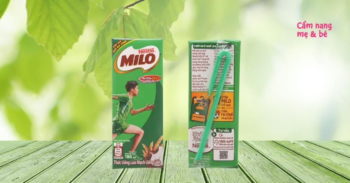 Thực phẩm bổ sung sữa lúa mạch Milo lốc 4x180ml  Đặt hàng Coop Online