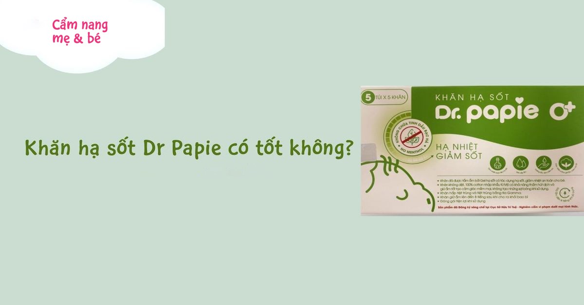 Cơ chế hoạt động của khăn lau hạ sốt Dr.Papie là gì?
