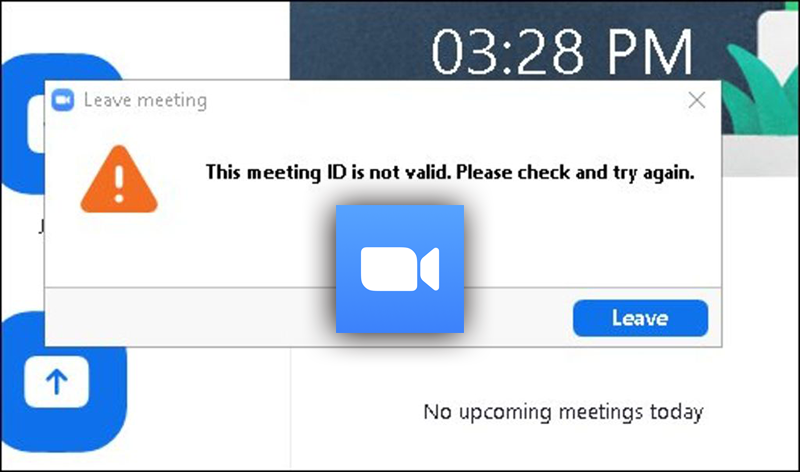 invalid meeting id zoom error