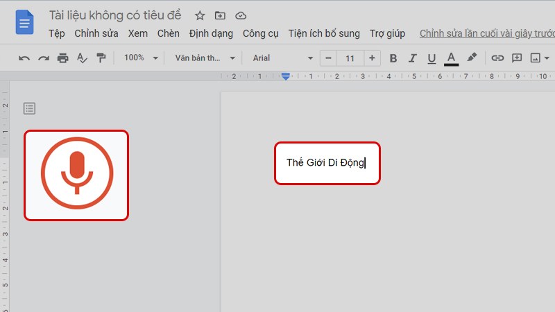 Cách chuyển giọng nói thành văn bản trong Google Docs online