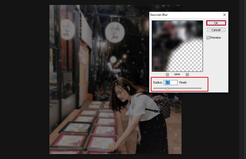 4 cách làm mờ ảnh, mờ phông nền, nhòe ảnh trong Photoshop