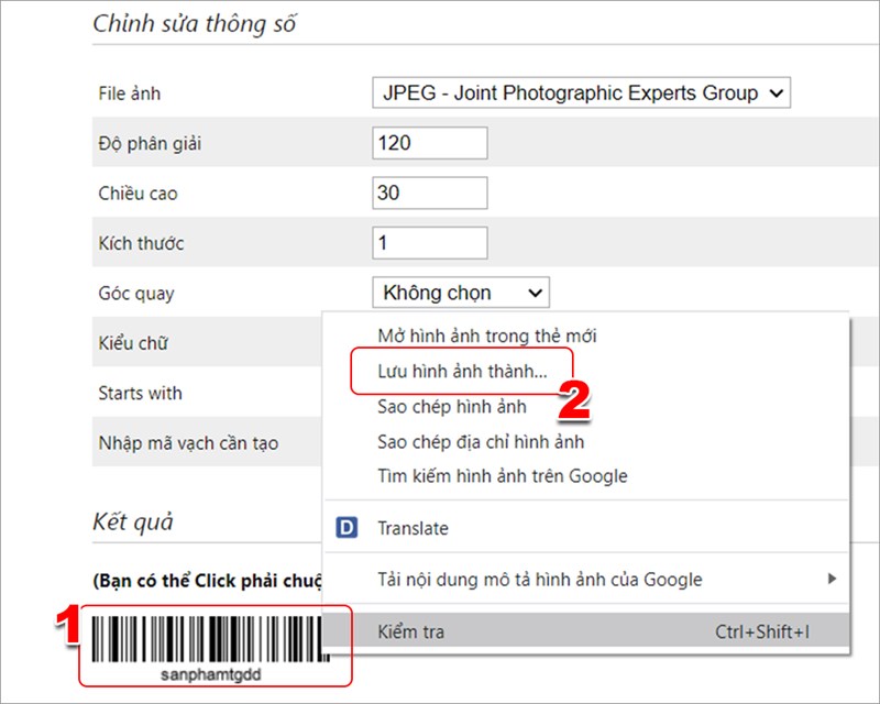 3 cách tạo Barcode, mã vạch Online miễn phí, tốt và dễ dàng nhất