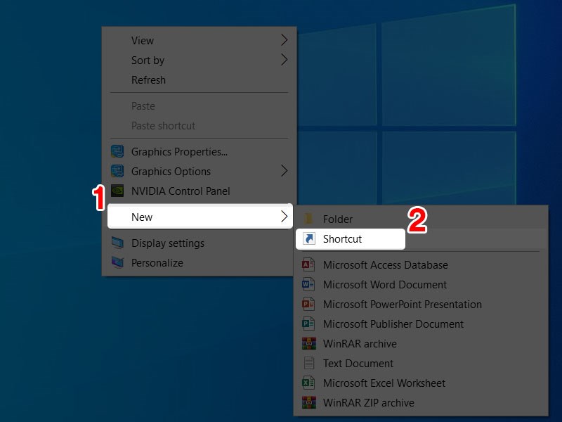 Cách tạo nút icon shutdown ngoài desktop máy tính Win 7, 8, 10