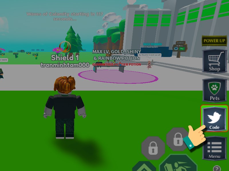 Code Shield Hero Simulator 2024, hướng dẫn nhập code nhận quà