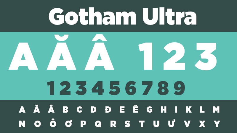 Tải font Gotham Việt hóa miễn phí: Trọn bộ Font Gotham đẹp