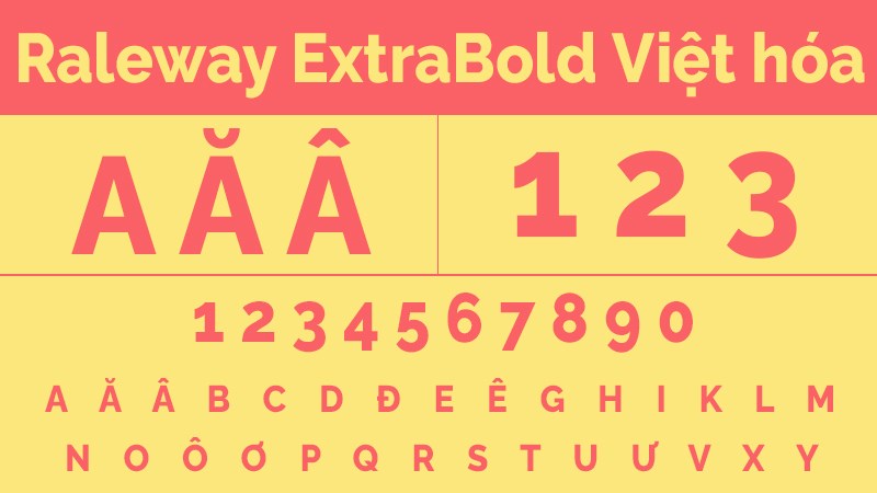 Show Me Raleway Font chữ độc đáo Phông chữ Raleway Black Không thể bỏ qua
