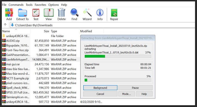 winrar on windows 10