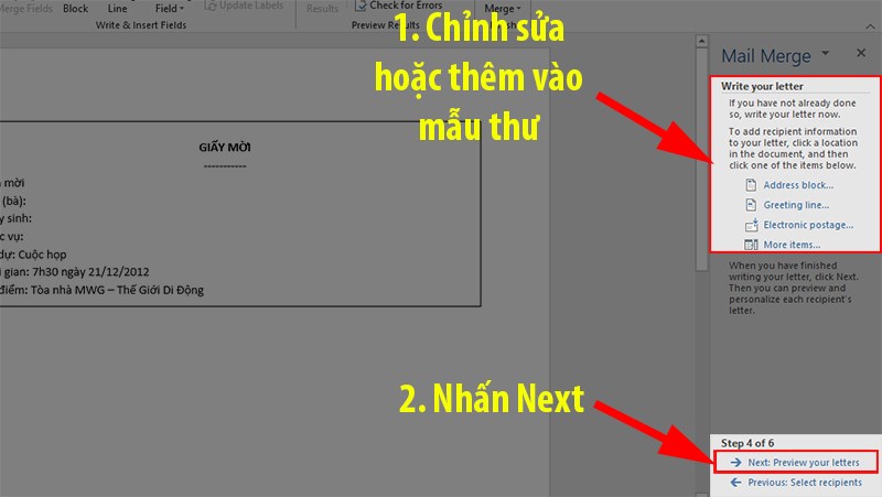 Mtd Phân Tích Mail Merge Là Gì Cách Sử Dụng Mail Merge Trong Word Excel đơn Giản 5443