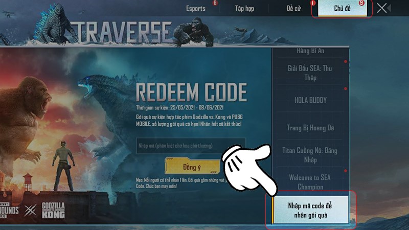 Code Pubg Mobile 09/2025 mới nhất, cách nhập code Pubg