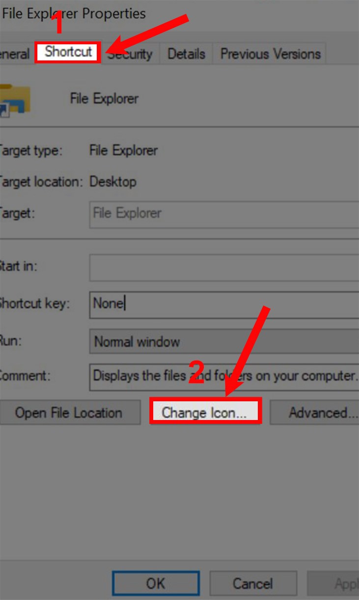 Cách thay đổi biểu tượng/icon trên Windows 10 đơn giản, chi tiết