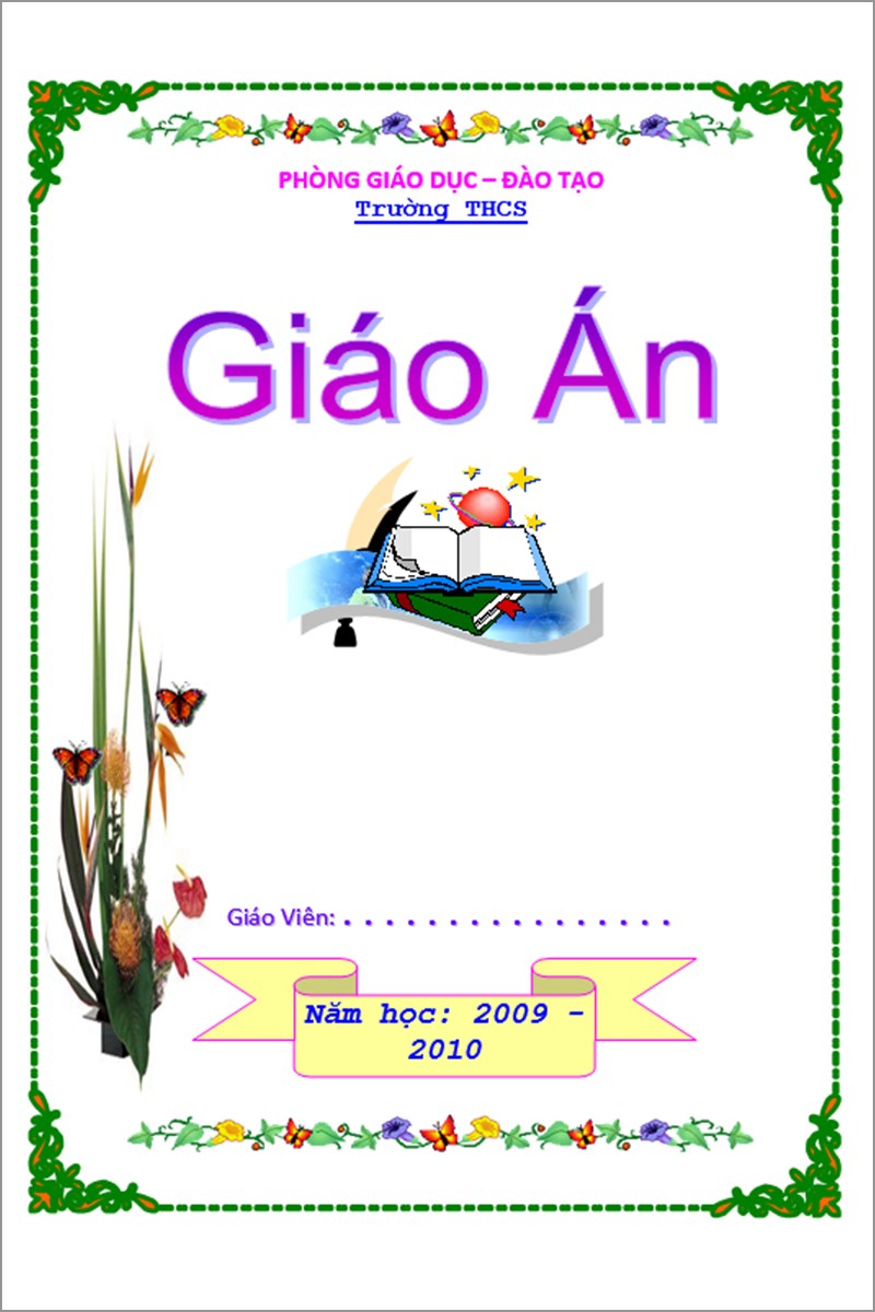 Tổng hợp 100 mẫu bìa Word đẹp làm giáo án, báo cáo, ...mới nhất