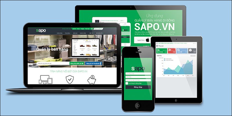 Phần mềm quản lý bán hàng Sapo.