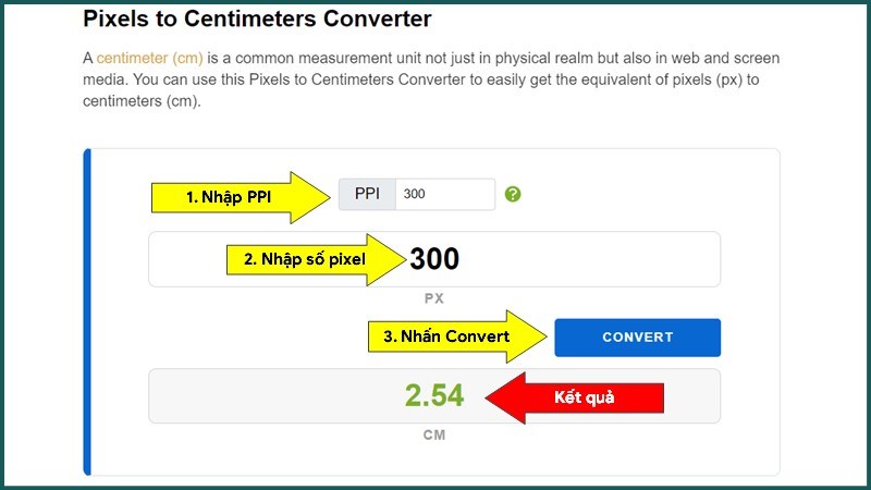 1 pixel bằng bao nhiêu mm, cm, inch? 1 pixel = cm | Px là gì?