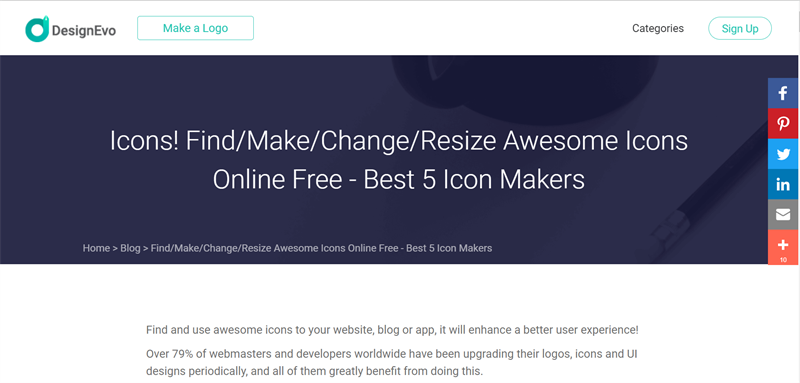 TOP 10 trang web tạo icon online đẹp, miễn phí, tốt nhất